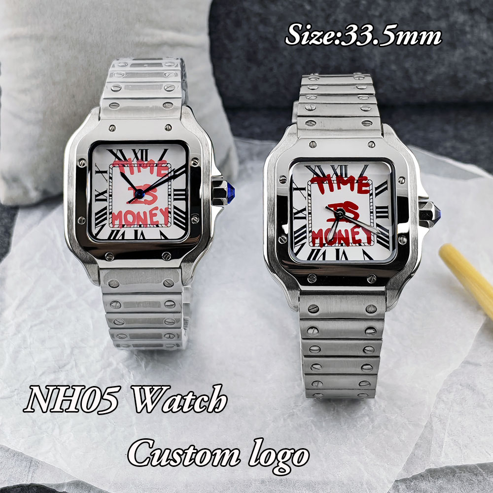 Luxury Watch Logos - New NH05 Square Watch Time is