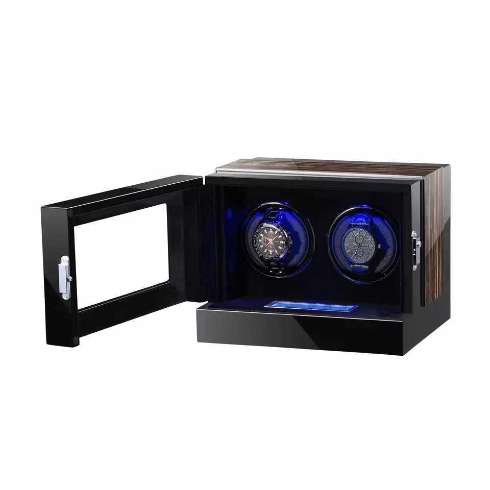 Luxury Watch Logos - 2 Slots Protective Luxury Watch Winder