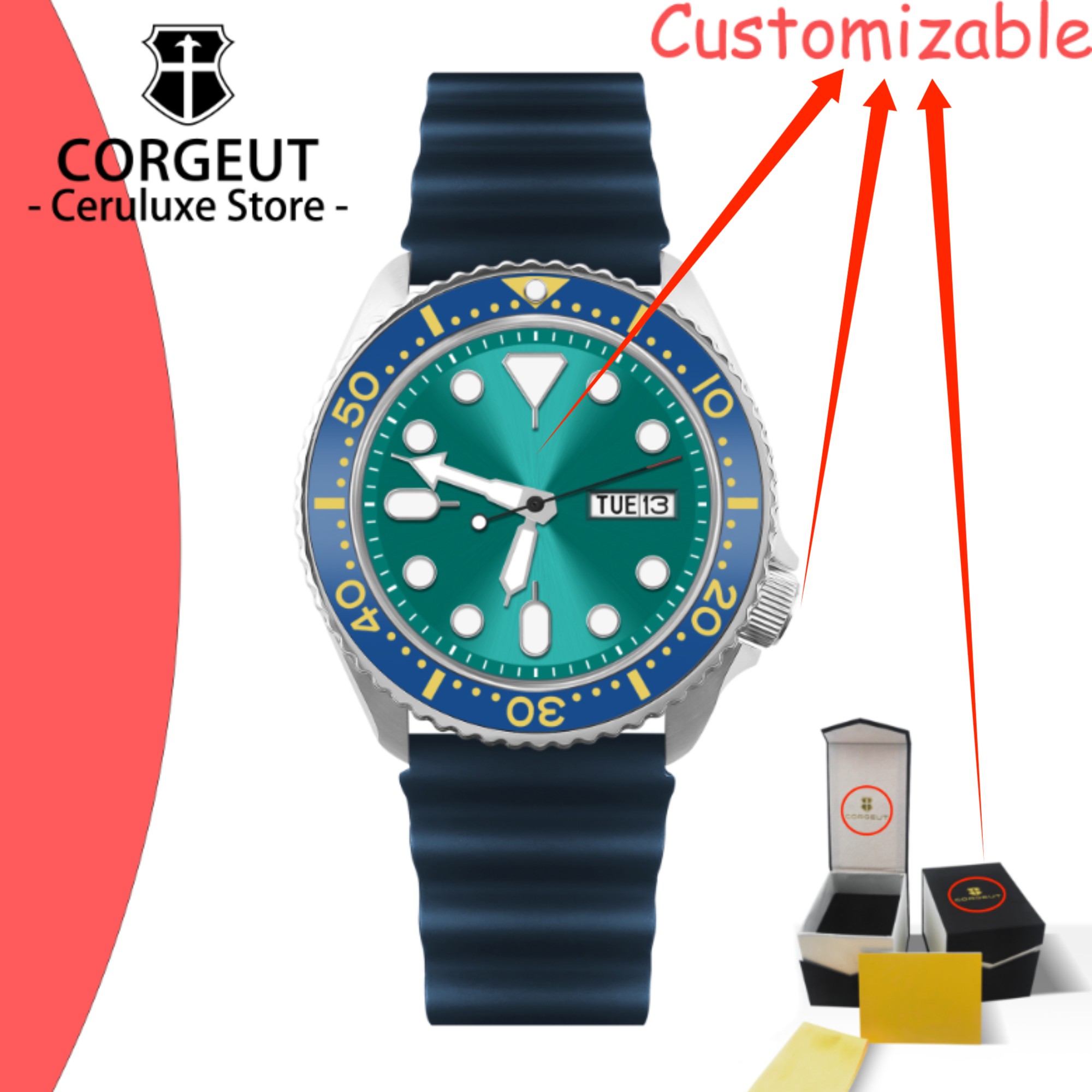 CUSTOM Logo Vintage Diver Watc - огляд і ціна Luxury Watch Logos