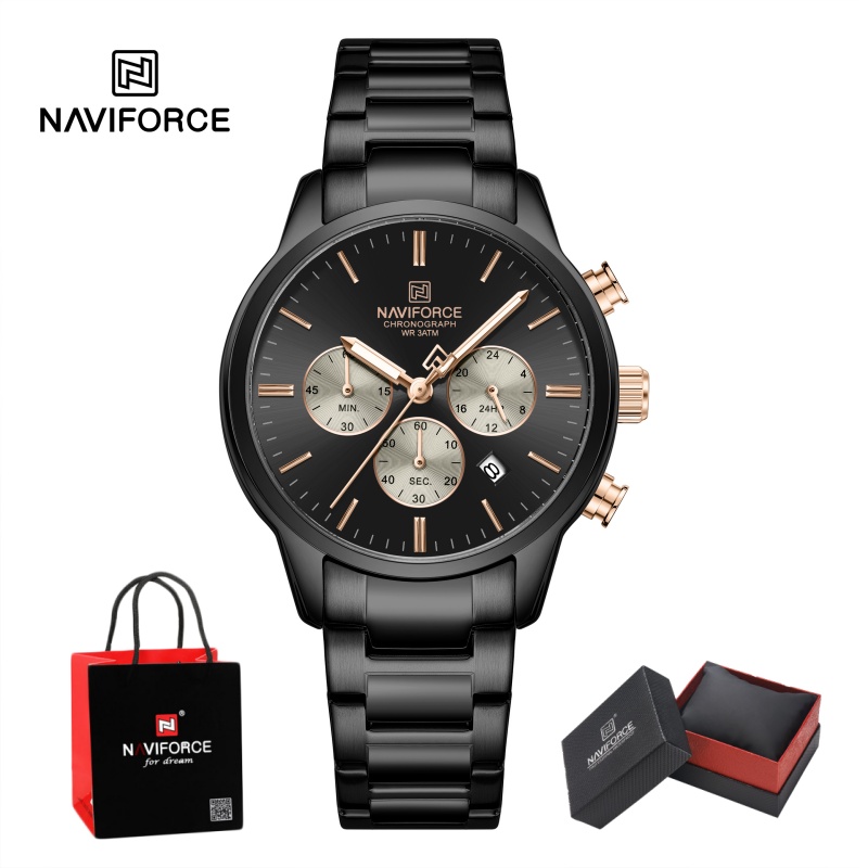 NAVIFORCE Men Quartz Chronogra - огляд і ціна Luxury Watch Strap
