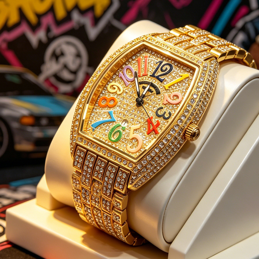 Tonneau NO Logo Full Diamond H - огляд і ціна Luxury Watch Brands Logo