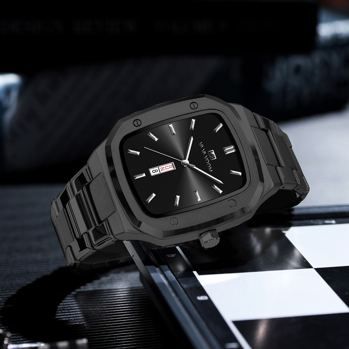 New Week Quartz Watch Men Move - огляд і ціна Luxury Watch Gold And Black