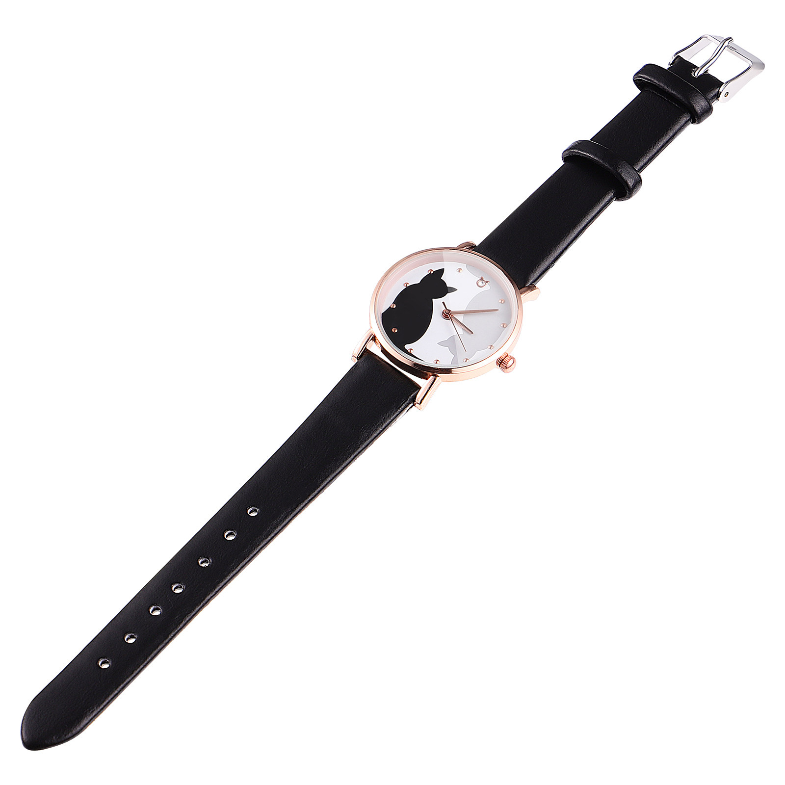 Lovely Cartoon Cat Kids Watch  - огляд і ціна Luxury Watch Gold And Black