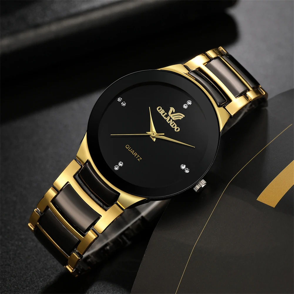 2024 Men Watches Fashion Stain - огляд і ціна Luxury Watch Gold And Black