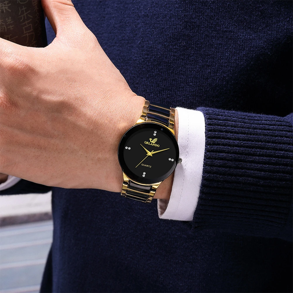 2024 Men Watches Fashion Stain - огляд і ціна Luxury Watch Gold And Black