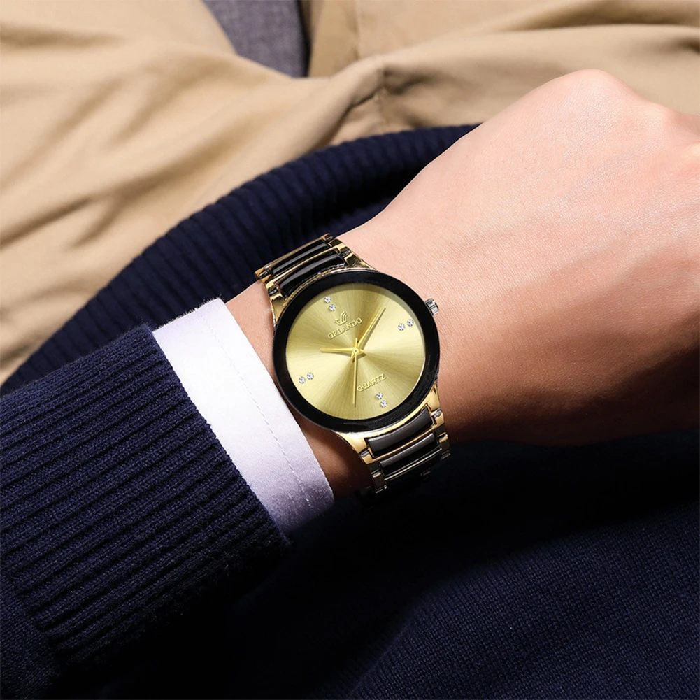 2024 Men Watches Fashion Stain - огляд і ціна Luxury Watch Gold And Black