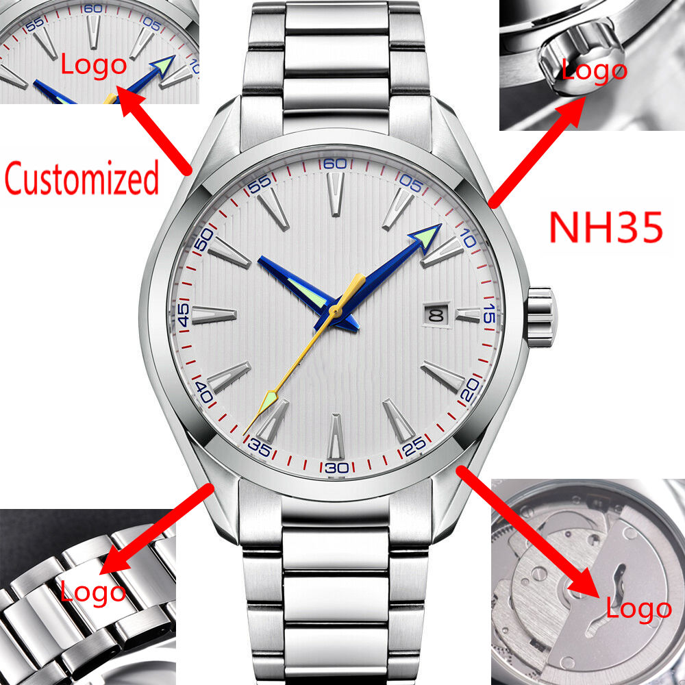 Custom Logo 41mm Men Miyota/NH - огляд і ціна Luxury Watch Logos