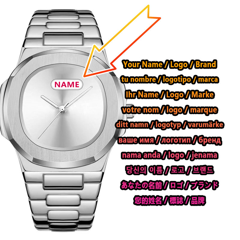 Custom Logo Men's Quartz Watch - огляд і ціна Luxury Watch Brands Logo