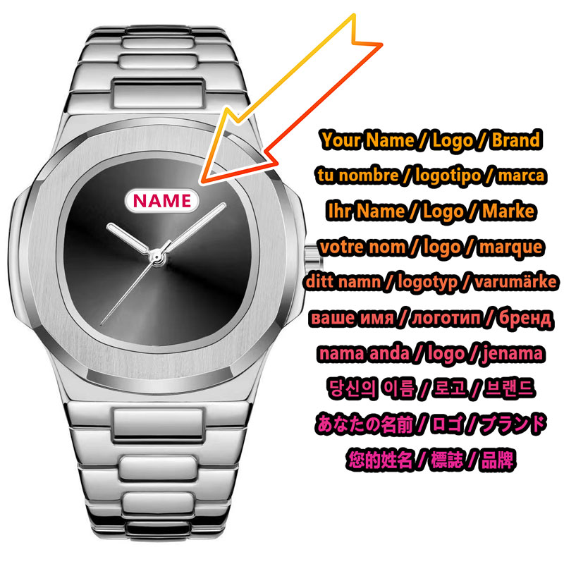 Custom Logo Men's Quartz Watch - огляд і ціна Luxury Watch Brands Logo